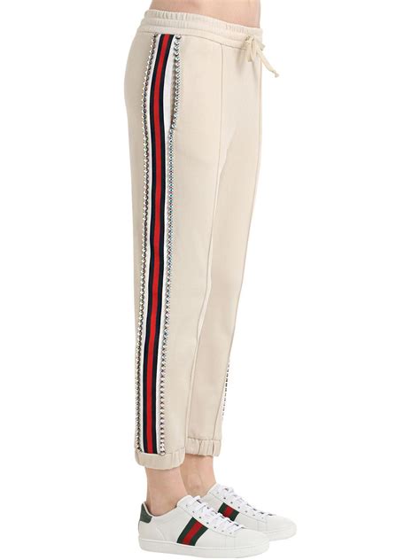 womens gucci track pants|Gucci track pants women's.